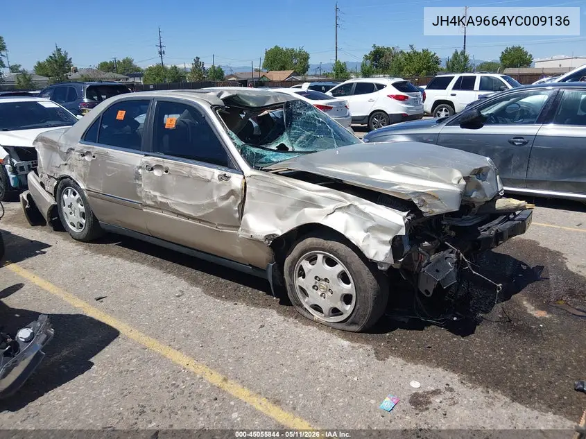 2000 Acura Rl 3.5 VIN: JH4KA9664YC009136 Lot: 45055844