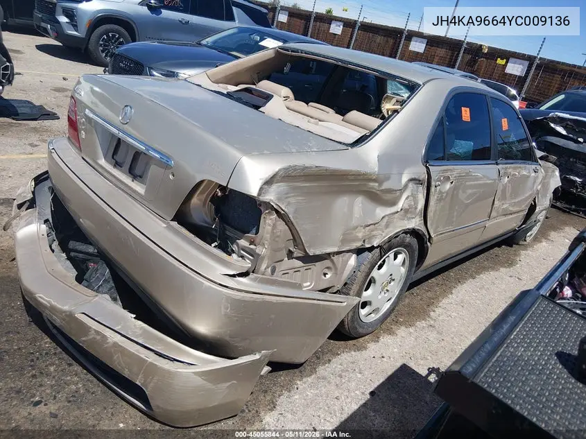 2000 Acura Rl 3.5 VIN: JH4KA9664YC009136 Lot: 45055844