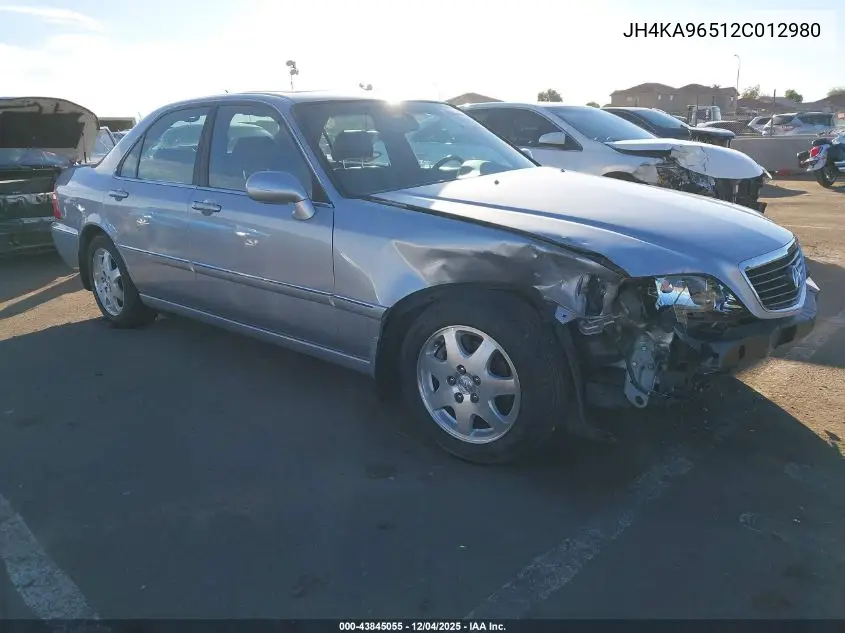 2002 Acura Rl 3.5 VIN: JH4KA96512C012980 Lot: 43845055