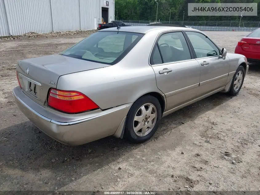 2002 Acura Rl 3.5 VIN: JH4KA966X2C005406 Lot: 45009117