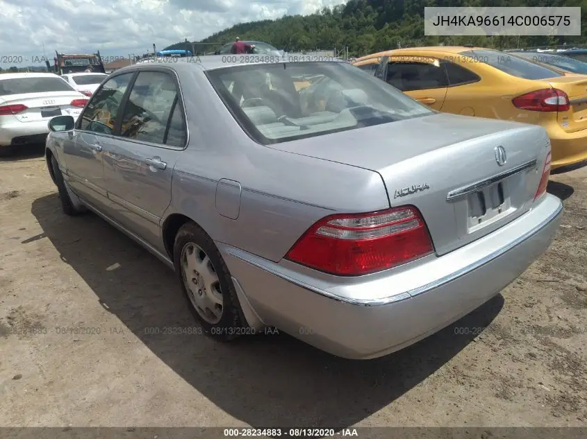 2004 Acura Rl W/Navigation System VIN: JH4KA96614C006575 Lot: 28234883