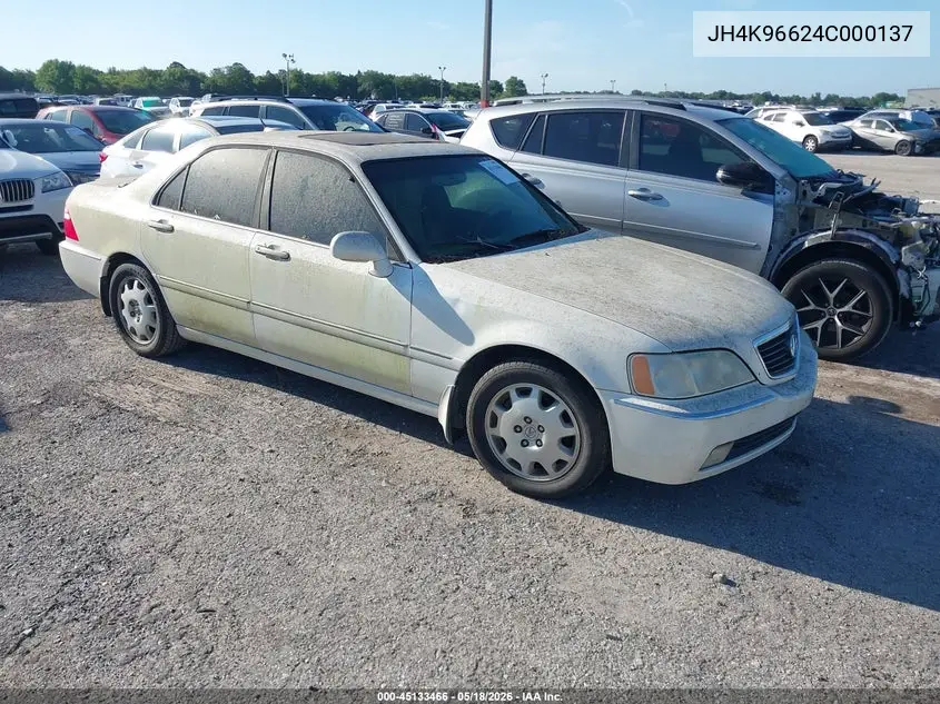 2004 Acura Rl 3.5 VIN: JH4KA96624C000137 Lot: 45133466
