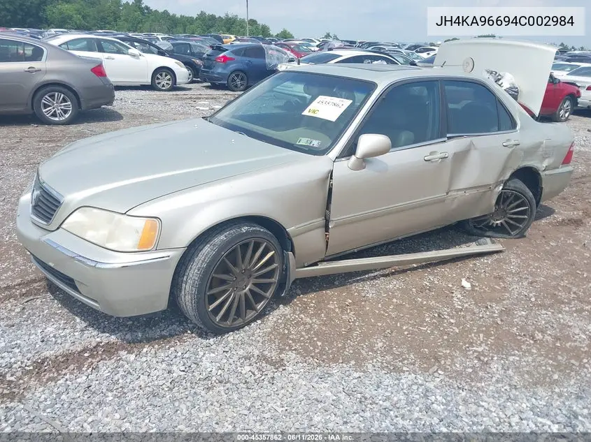 2004 Acura Rl 3.5 VIN: JH4KA96694C002984 Lot: 45357862