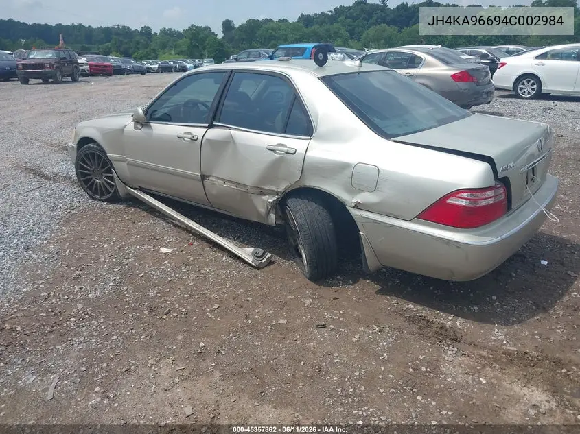 2004 Acura Rl 3.5 VIN: JH4KA96694C002984 Lot: 45357862