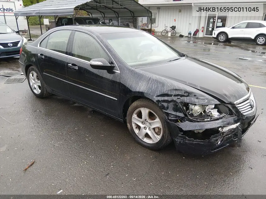 2005 Acura Rl 3.5 VIN: JH4KB16595C011045 Lot: 45122203