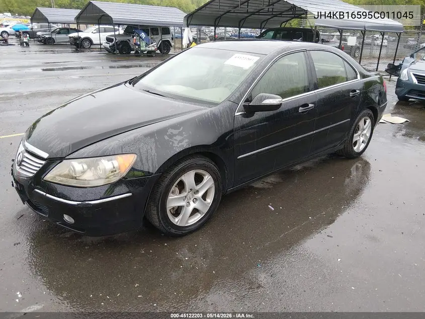 2005 Acura Rl 3.5 VIN: JH4KB16595C011045 Lot: 45122203