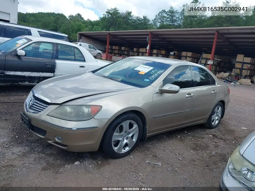 JH4KB16535C002941 2005 Acura Rl 3.5
