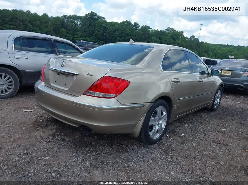 JH4KB16535C002941 2005 Acura Rl 3.5