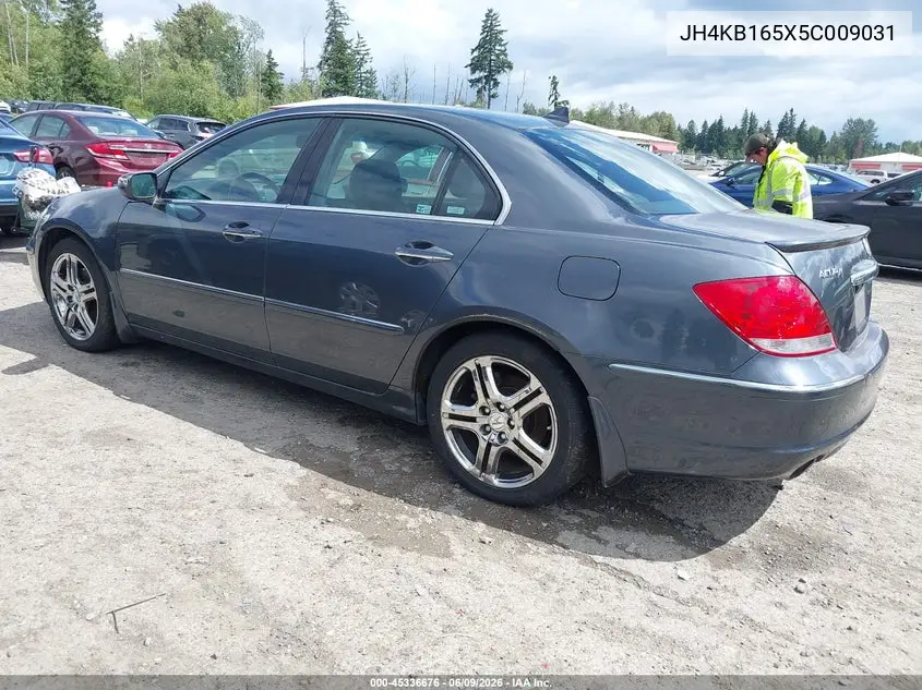 2005 Acura Rl 3.5 VIN: JH4KB165X5C009031 Lot: 45336676