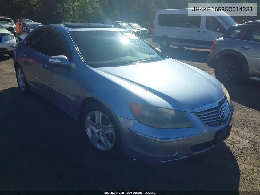 2005 Acura Rl 3.5 VIN: JH4KB16535C014331 Lot: 45381680