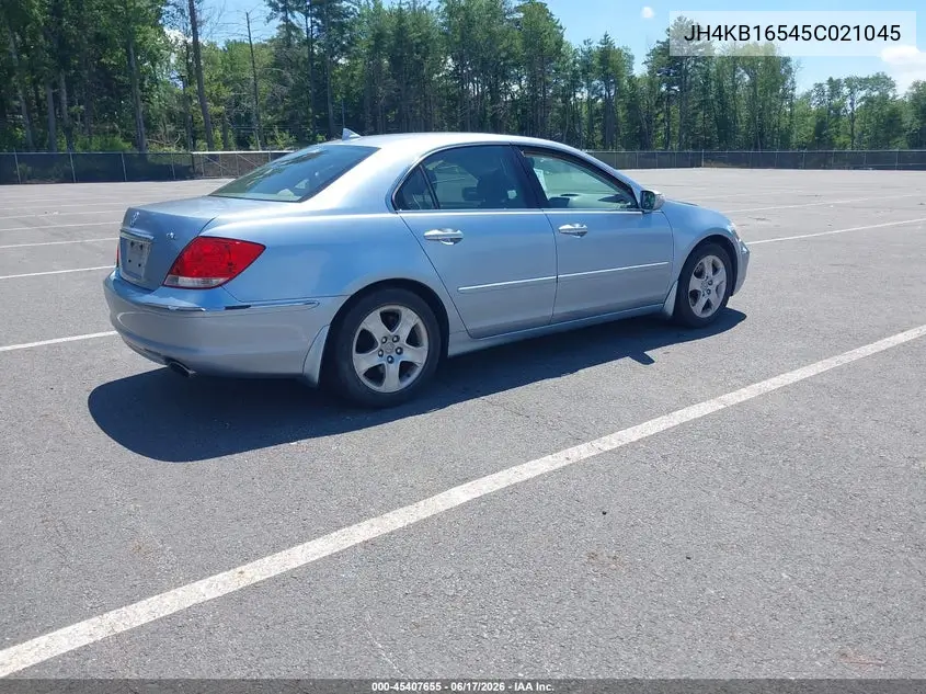 2005 Acura Rl 3.5 VIN: JH4KB16545C021045 Lot: 45407655