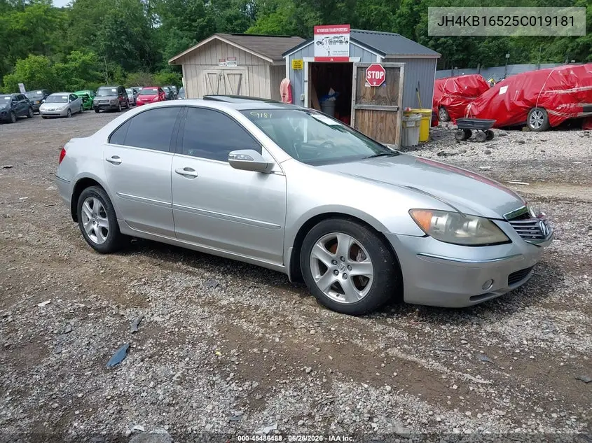 2005 Acura Rl 3.5 VIN: JH4KB16525C019181 Lot: 45486488
