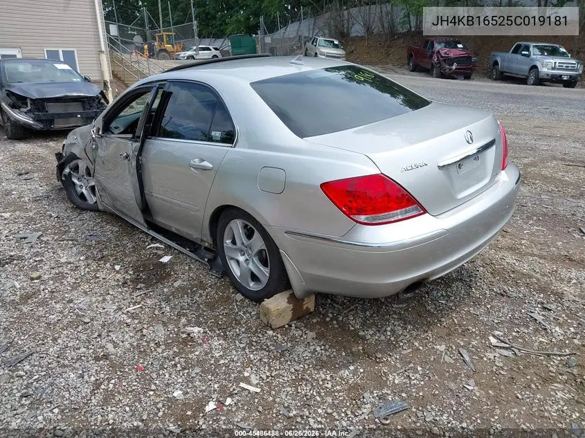 2005 Acura Rl 3.5 VIN: JH4KB16525C019181 Lot: 45486488