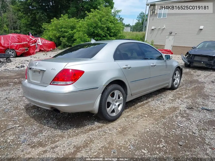2005 Acura Rl 3.5 VIN: JH4KB16525C019181 Lot: 45486488