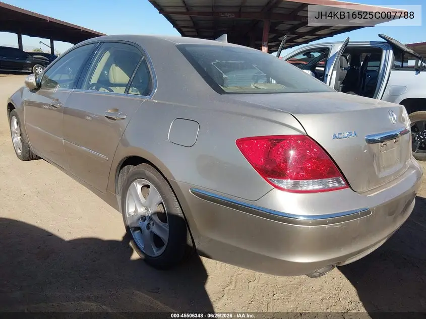 2005 Acura Rl 3.5 VIN: JH4KB16525C007788 Lot: 45506348