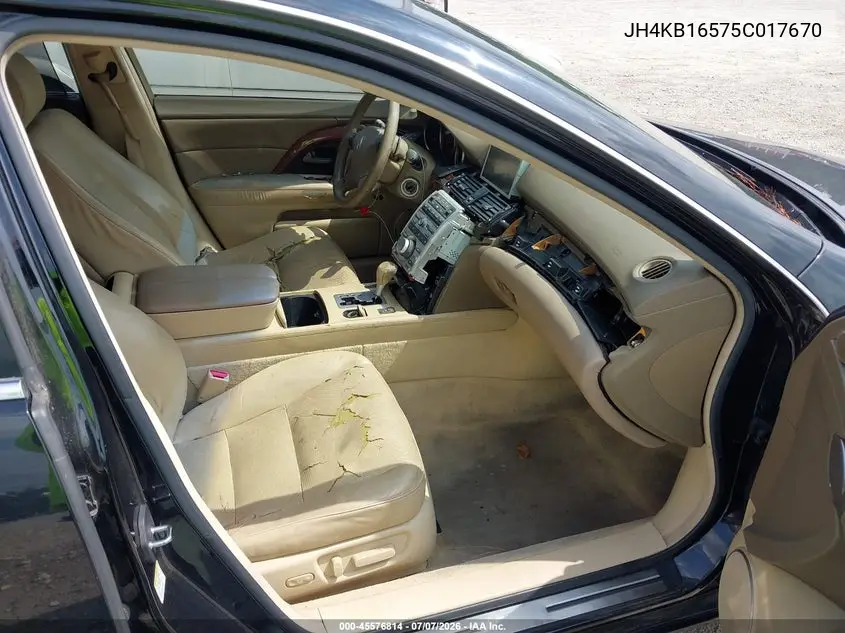 2005 Acura Rl 3.5 VIN: JH4KB16575C017670 Lot: 45576814