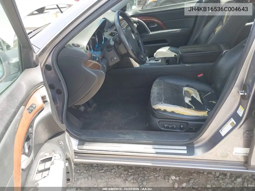 2006 Acura Rl 3.5 VIN: JH4KB16536C004643 Lot: 44693014