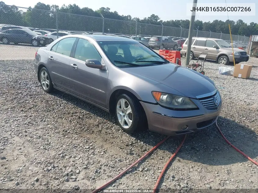 2006 Acura Rl 3.5 VIN: JH4KB16536C007266 Lot: 44904169