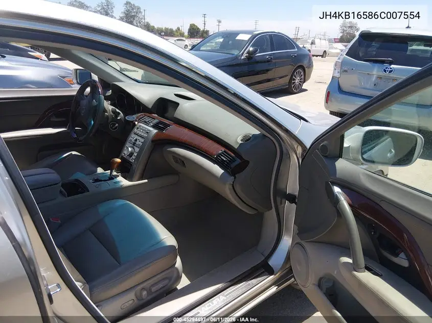 2006 Acura Rl 3.5 VIN: JH4KB16586C007554 Lot: 45294497