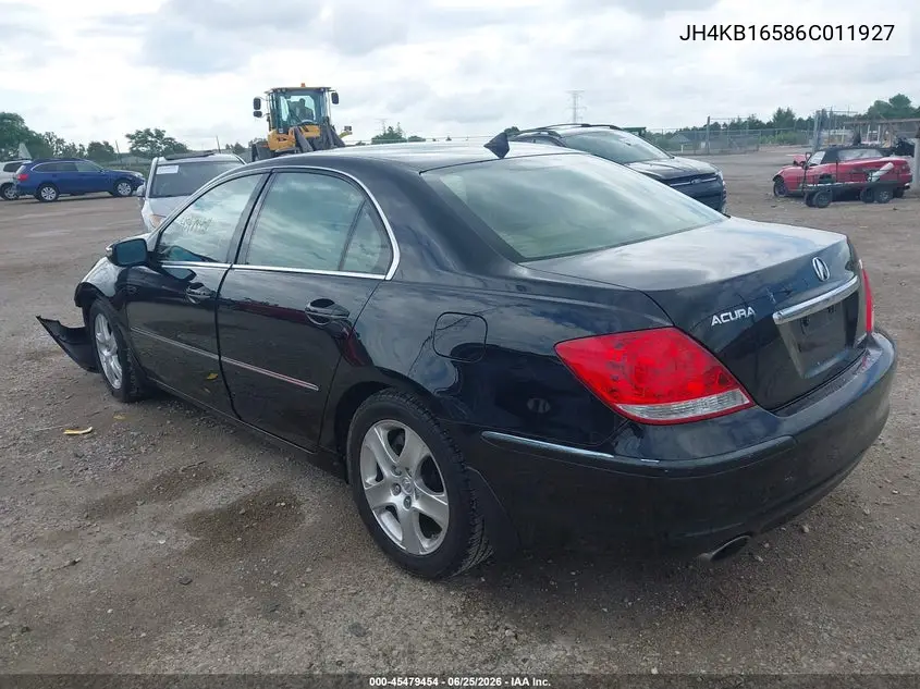 2006 Acura Rl 3.5 VIN: JH4KB16586C011927 Lot: 45479454