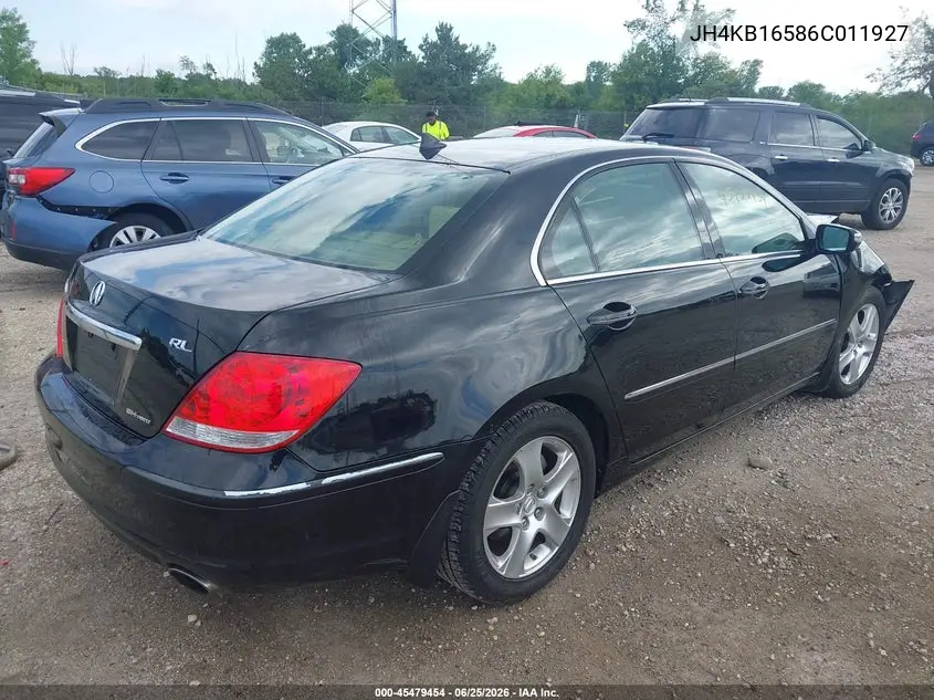 2006 Acura Rl 3.5 VIN: JH4KB16586C011927 Lot: 45479454