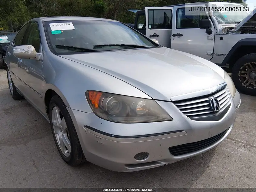 2006 Acura Rl 3.5 VIN: JH4KB16556C005163 Lot: 45515650