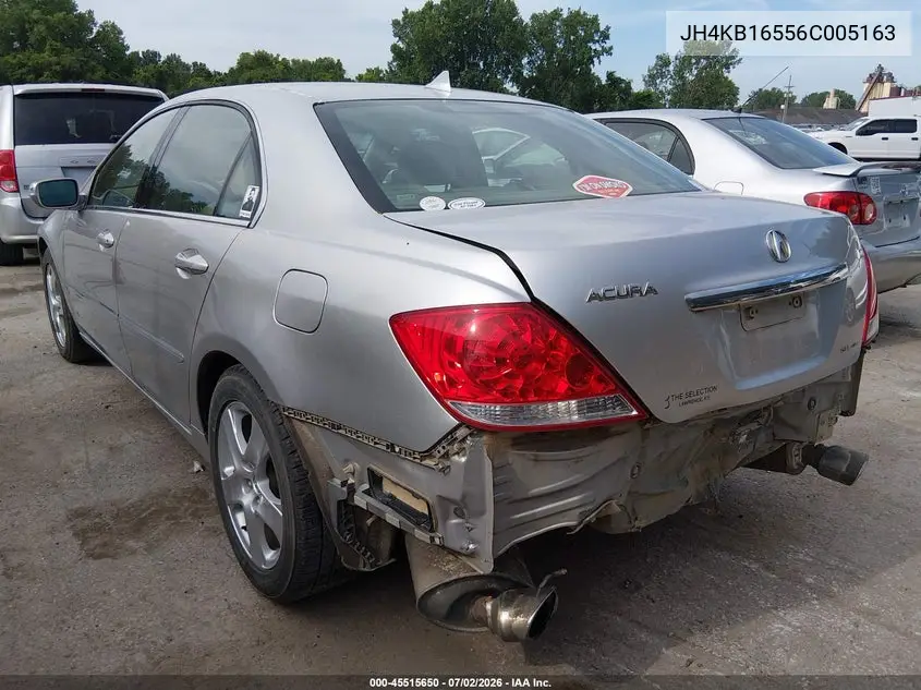 2006 Acura Rl 3.5 VIN: JH4KB16556C005163 Lot: 45515650