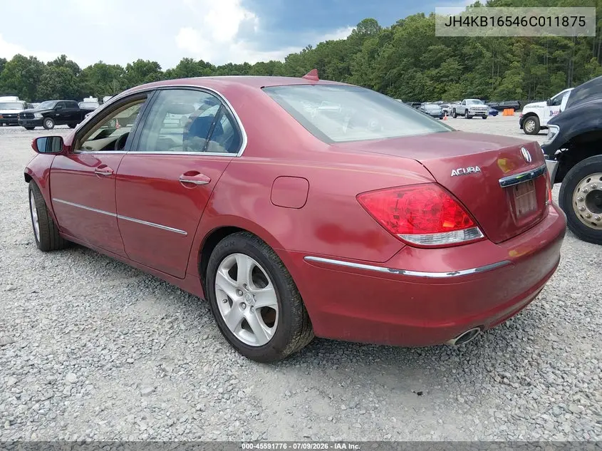 2006 Acura Rl 3.5 VIN: JH4KB16546C011875 Lot: 45591776