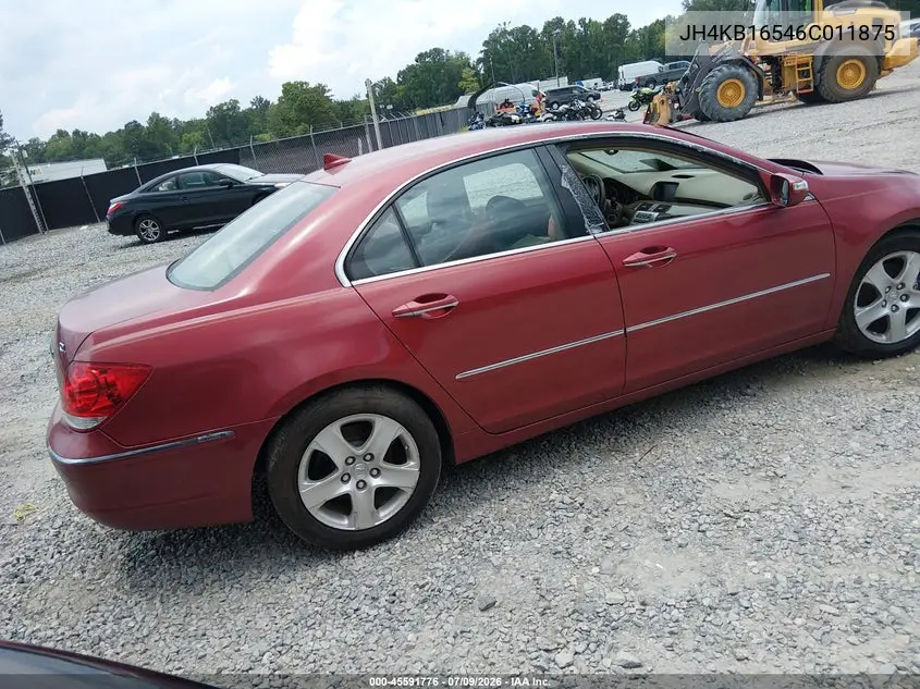 2006 Acura Rl 3.5 VIN: JH4KB16546C011875 Lot: 45591776