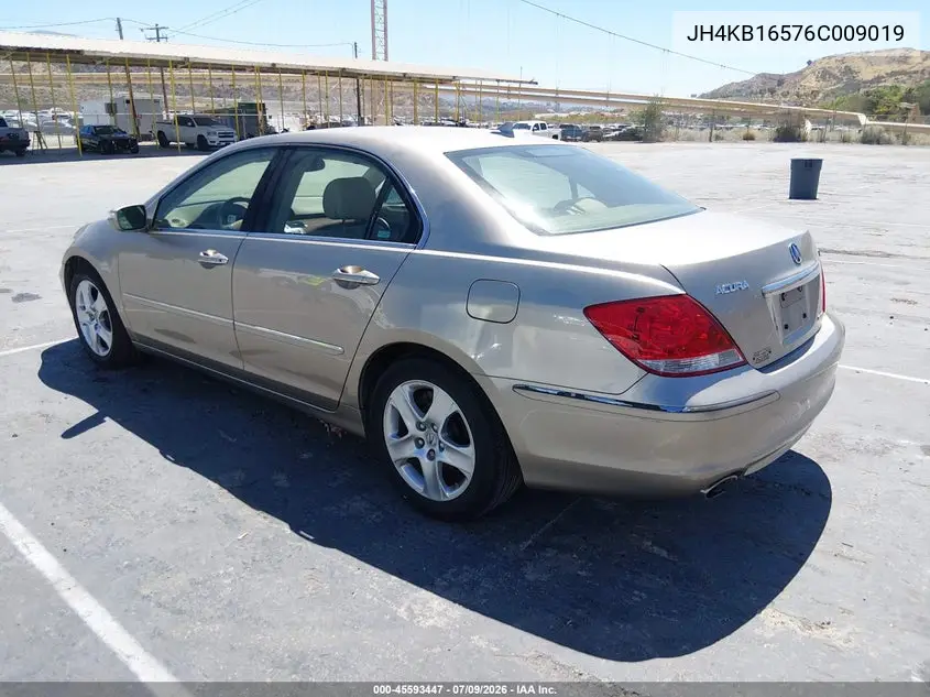 2006 Acura Rl 3.5 VIN: JH4KB16576C009019 Lot: 45593447