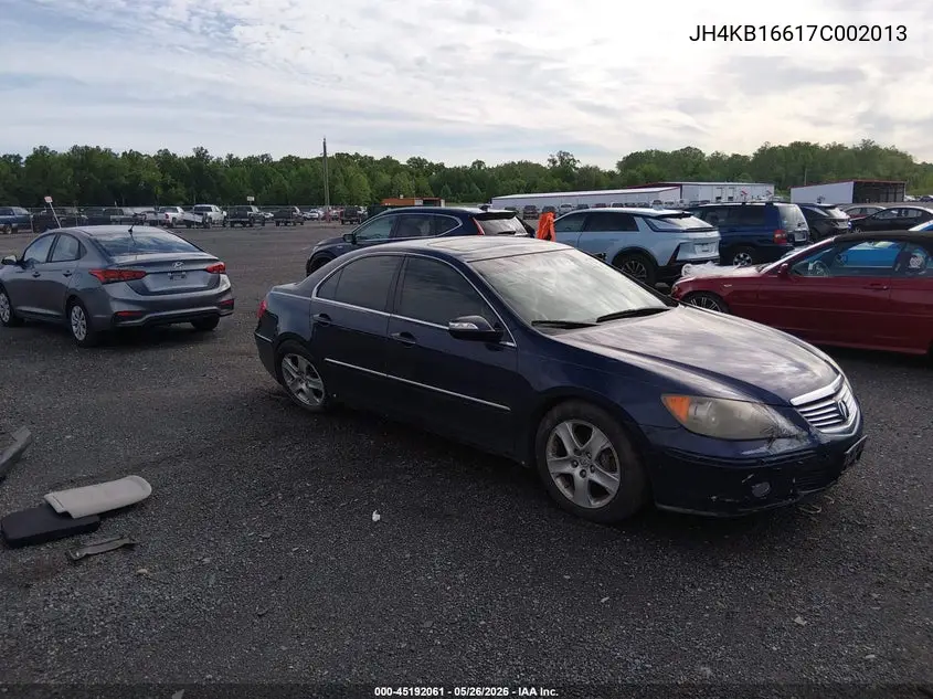 2007 Acura Rl 3.5 VIN: JH4KB16617C002013 Lot: 45192061