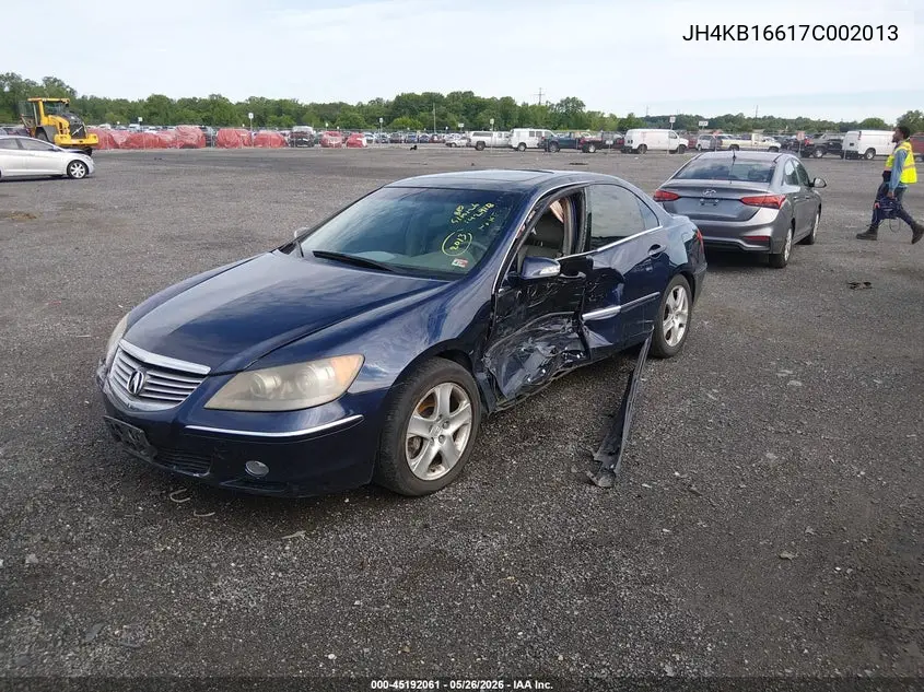 2007 Acura Rl 3.5 VIN: JH4KB16617C002013 Lot: 45192061