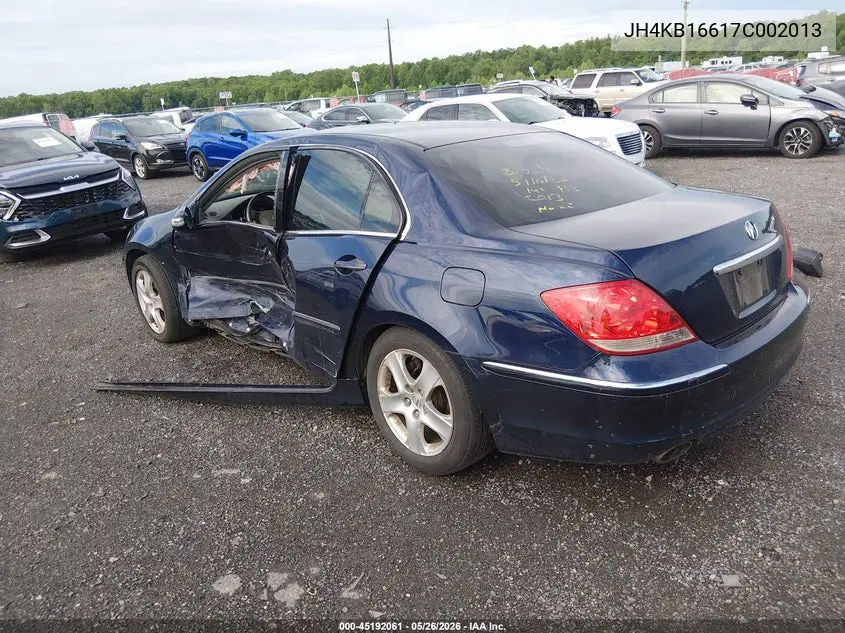 2007 Acura Rl 3.5 VIN: JH4KB16617C002013 Lot: 45192061