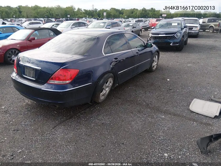 2007 Acura Rl 3.5 VIN: JH4KB16617C002013 Lot: 45192061