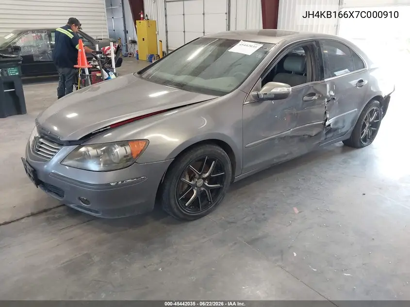 2007 Acura Rl 3.5 VIN: JH4KB166X7C000910 Lot: 45442035