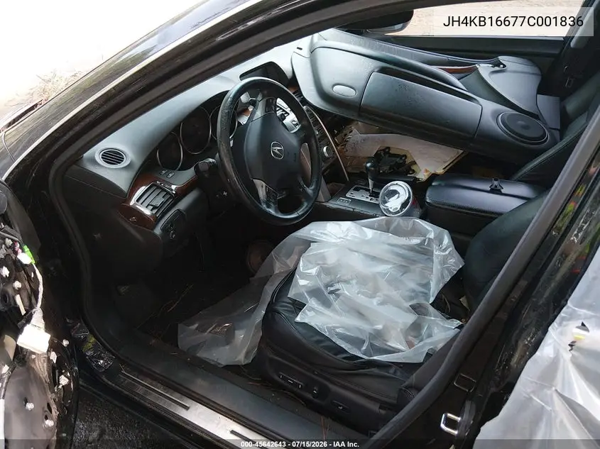 2007 Acura Rl 3.5 VIN: JH4KB16677C001836 Lot: 45642643