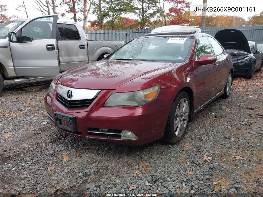 2009 Acura Rl 3.7 VIN: JH4KB266X9C001161 Lot: 43607824