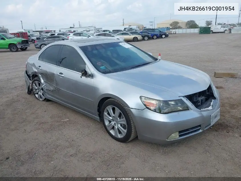 2009 Acura Rl 3.7 VIN: JH4KB26619C001954 Lot: 43720515