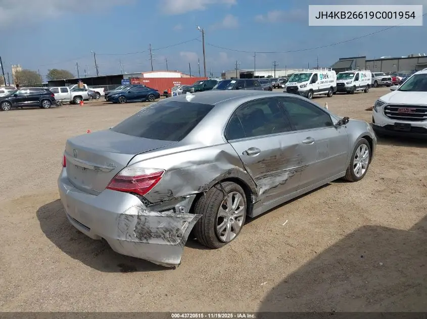 2009 Acura Rl 3.7 VIN: JH4KB26619C001954 Lot: 43720515