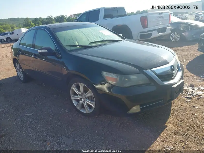 2009 Acura Rl 3.7 VIN: JH4KB266X9C002178 Lot: 45342388