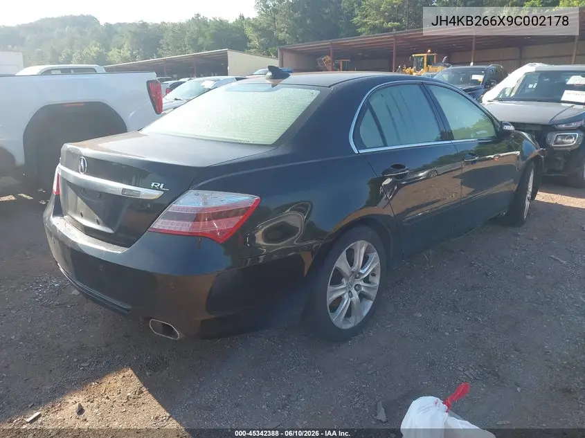 2009 Acura Rl 3.7 VIN: JH4KB266X9C002178 Lot: 45342388