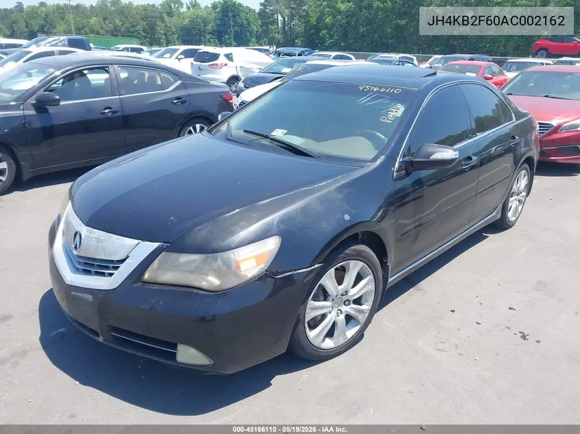 2010 Acura Rl 3.7 VIN: JH4KB2F60AC002162 Lot: 45166110