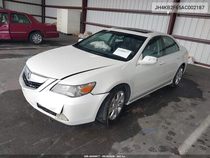 2010 Acura Rl 3.7 VIN: JH4KB2F65AC002187 Lot: 45488877