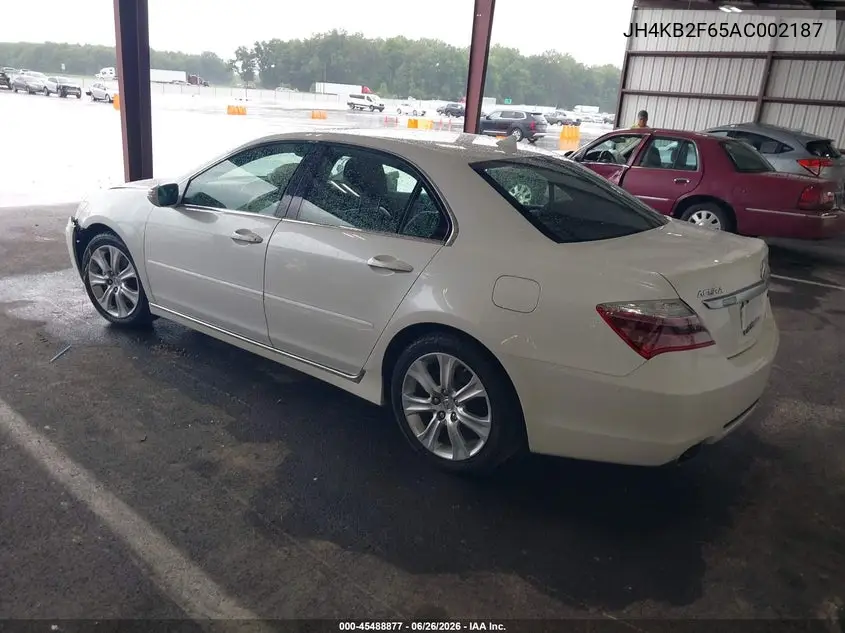 2010 Acura Rl 3.7 VIN: JH4KB2F65AC002187 Lot: 45488877