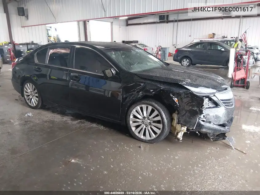 2014 Acura Rlx VIN: JH4KC1F90EC001617 Lot: 44606669