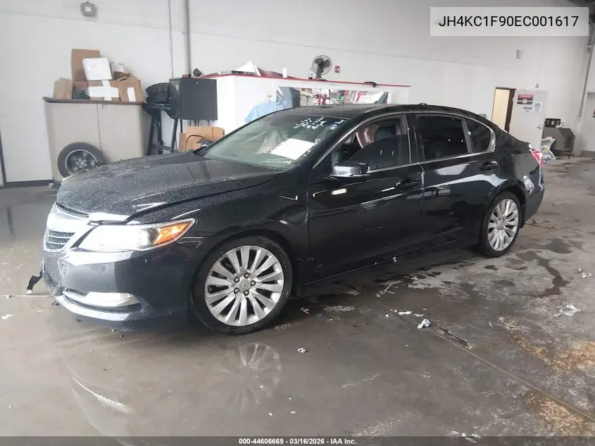 2014 Acura Rlx VIN: JH4KC1F90EC001617 Lot: 44606669
