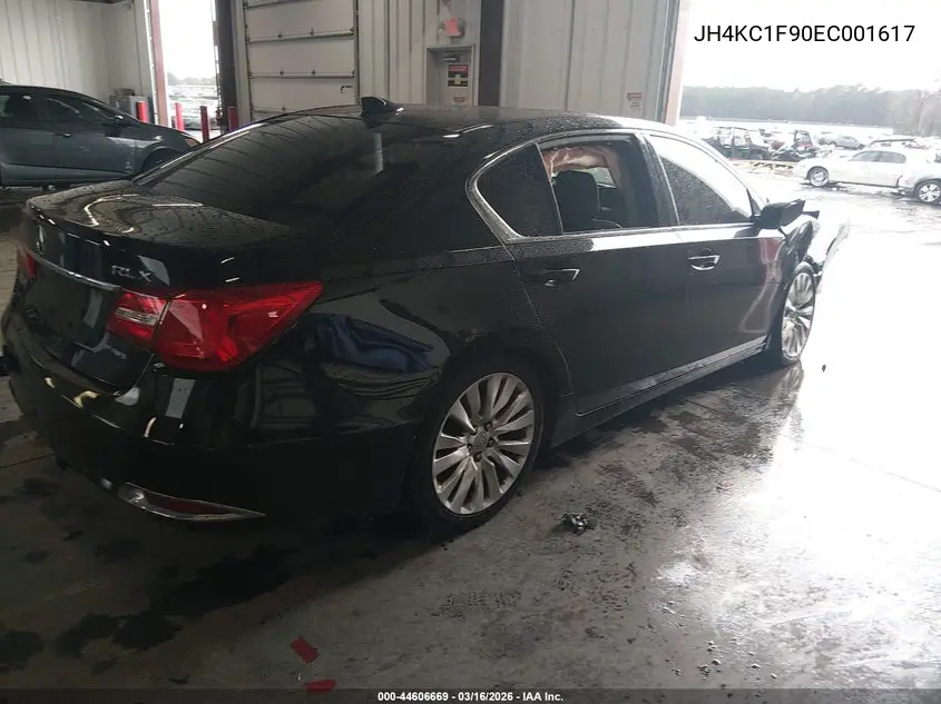 2014 Acura Rlx VIN: JH4KC1F90EC001617 Lot: 44606669