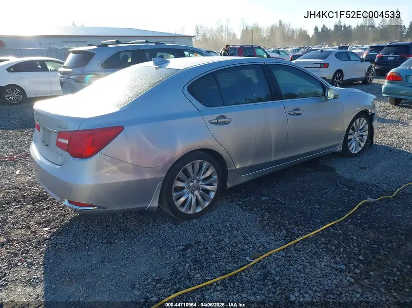 2014 Acura Rlx VIN: JH4KC1F52EC004533 Lot: 44710964