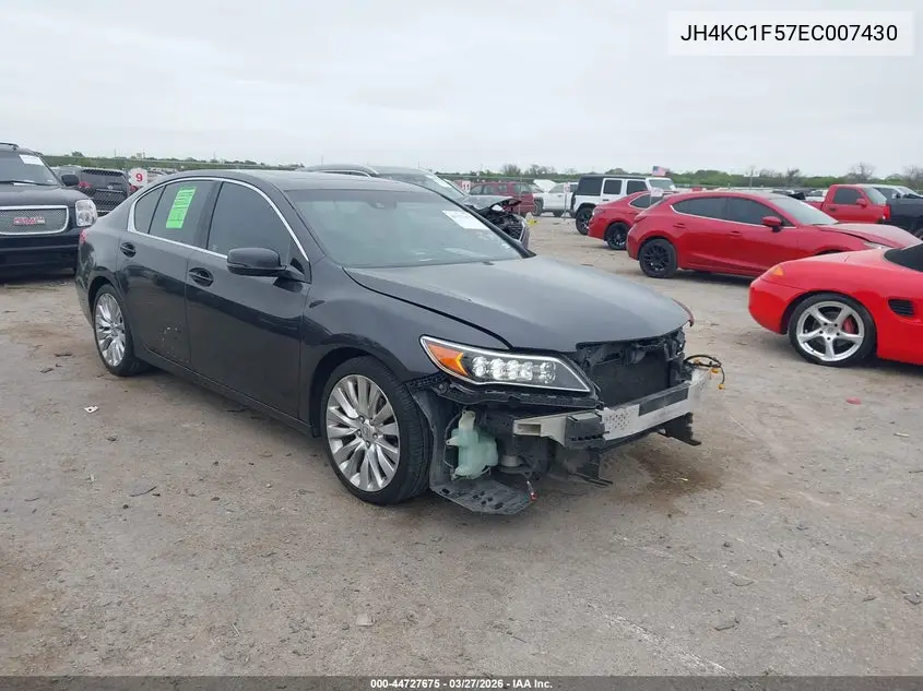 2014 Acura Rlx VIN: JH4KC1F57EC007430 Lot: 44727675