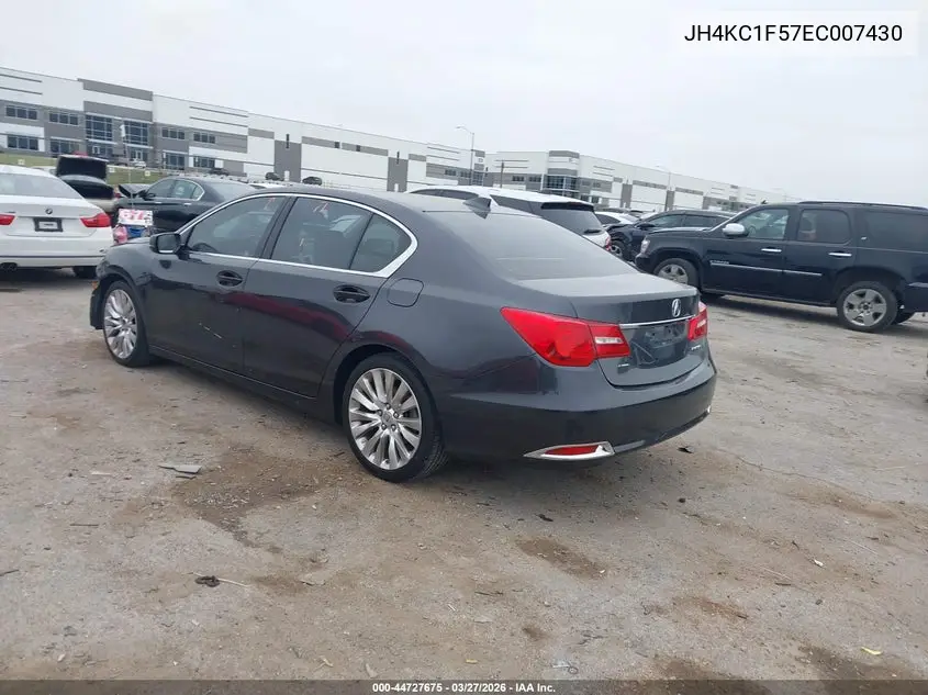 2014 Acura Rlx VIN: JH4KC1F57EC007430 Lot: 44727675
